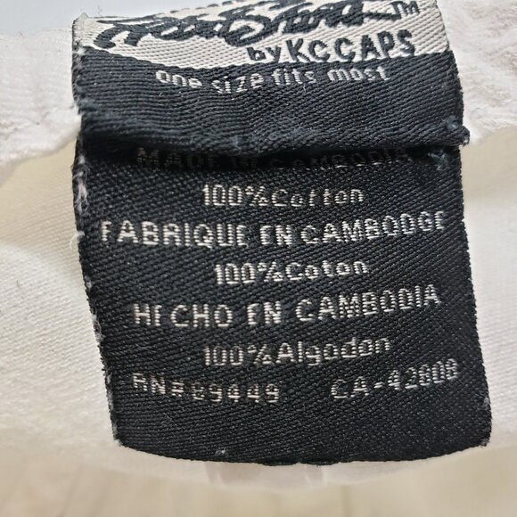 AC DC Hat White Red Logo Embroidered Adjustable Strap KC Caps Cotton - Picture 12 of 13